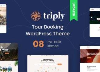 Theme WordPress Triply Reservation de circuits touristiques