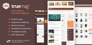 Theme WordPress Truemag AdSense