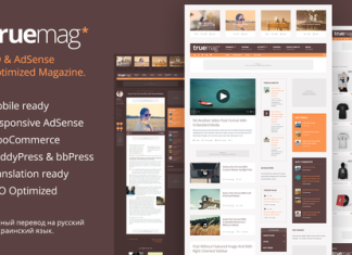 Theme WordPress Truemag AdSense