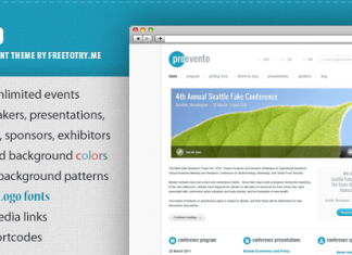 Theme WordPress de gestion devenements Evento
