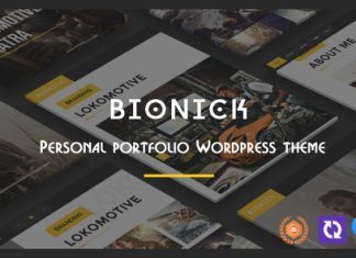 Theme WordPress de portfolio personnel Bionick Theme WordPress de portfolio personnel Bionick