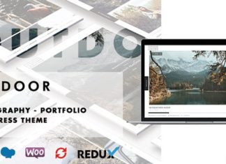 Theme WordPress de portfolio photographie creative en plein air