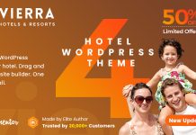 Theme WordPress de reservation dhotel Vierra