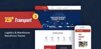 Theme WordPress de transport logistique et entrepot