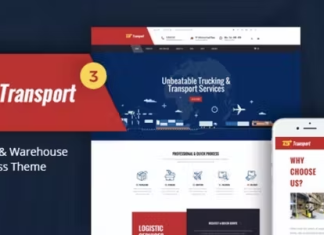 Theme WordPress de transport logistique et entrepot