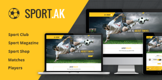 Theme WordPress dedie au sport SportAK