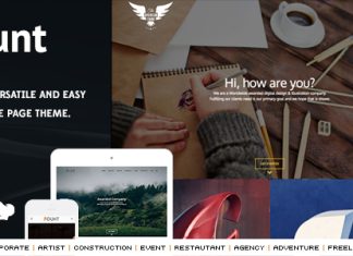 Theme WordPress hybride Fount Mono et multipage
