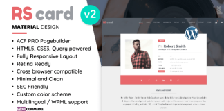 Theme WordPress pour CV et Curriculum Vitae