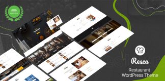 Theme WordPress pour Restaurant Resca
