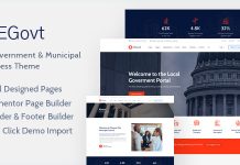 Theme WordPress pour gouvernement urbain EGovt