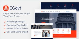Theme WordPress pour gouvernement urbain EGovt