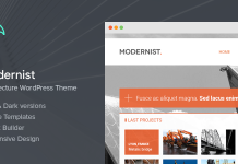 Thème WordPress Modernist – Architecture et Ingénierie Theme Wordpress Modernist Architecture et Ingenierie