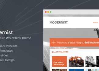Thème WordPress Modernist – Architecture et Ingénierie Theme Wordpress Modernist Architecture et Ingenierie