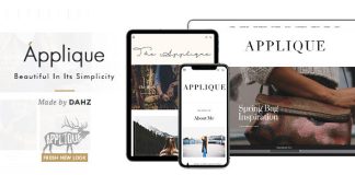 Theme de blog de mode Applique