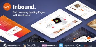 Theme de page datterrissage WordPress entrant