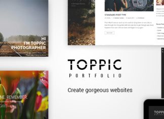 TopPic Theme de portfolio de photographie