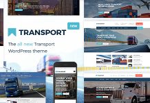 Transport Theme de transport et de logistique WP