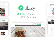 Trizzy Modele HTML de boutique eCommerce polyvalente