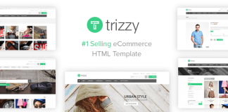 Trizzy Modele HTML de boutique eCommerce polyvalente