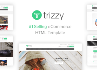Trizzy Modele HTML de boutique eCommerce polyvalente