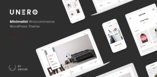 Unero Theme WordPress WooCommerce AJAX Minimaliste