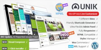 Unik Theme polyvalent et responsive multi usages