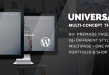 Universal Theme WordPress polyvalent intelligent