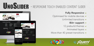 UnoSlider Curseur tactile reactif active par le toucher