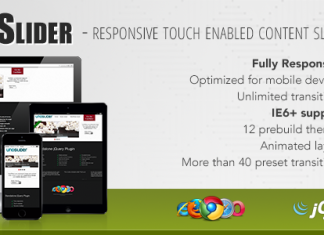UnoSlider Curseur tactile reactif active par le toucher