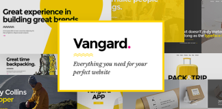Vangard Un theme pour les freelancers et les agences