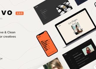 Vavo Un theme interactif et epure pour les creatifs