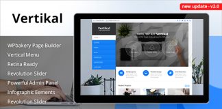 Vertikal Theme WordPress reactif