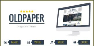 Vieux Papier Theme Ultime Magazine Blog