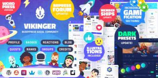 Vikinger Communaute sociale BuddyPress et GamiPress