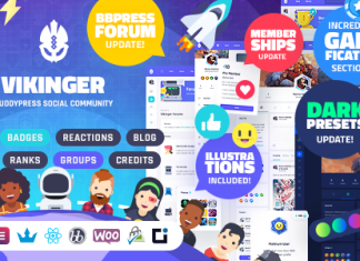 Vikinger Communaute sociale BuddyPress et GamiPress