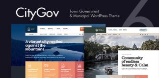VilleGouv Theme WordPress pour les gouvernements municipaux et municipaux