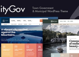 VilleGouv Theme WordPress pour les gouvernements municipaux et municipaux
