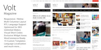 Volt Theme WordPress de magazine de journaux