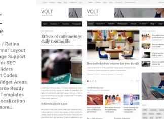 Volt Theme WordPress de magazine de journaux