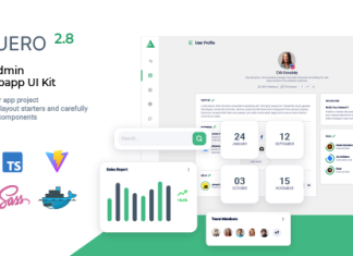 Vuero Kit dinterface administrateur et dapplication web VueJS 3