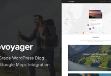 WPVoyager Theme de blog de voyage WordPress