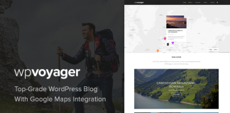 WPVoyager Theme de blog de voyage WordPress