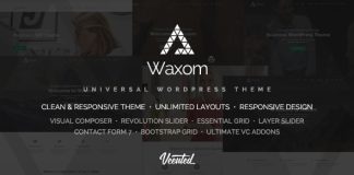 Waxom Theme WordPress propre et universel