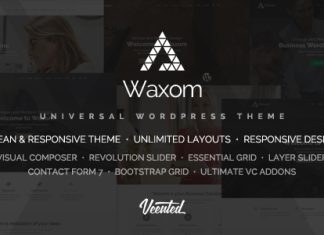 Waxom Theme WordPress propre et universel