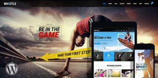 Whistle Site WordPress pour club sportif