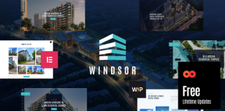 Windsor Theme WordPress pour complexe dappartements propriete unique