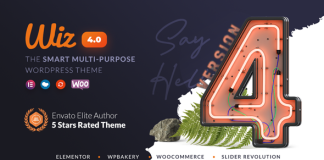 Wiz Theme WordPress Polyvalent Elementor