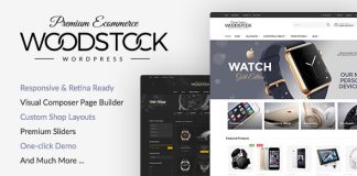 Woodstock Theme de magasin electronique WooCommerce