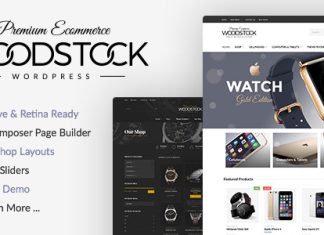 Woodstock Theme de magasin electronique WooCommerce