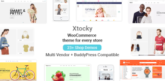 Xtocky theme responsive WooCommerce